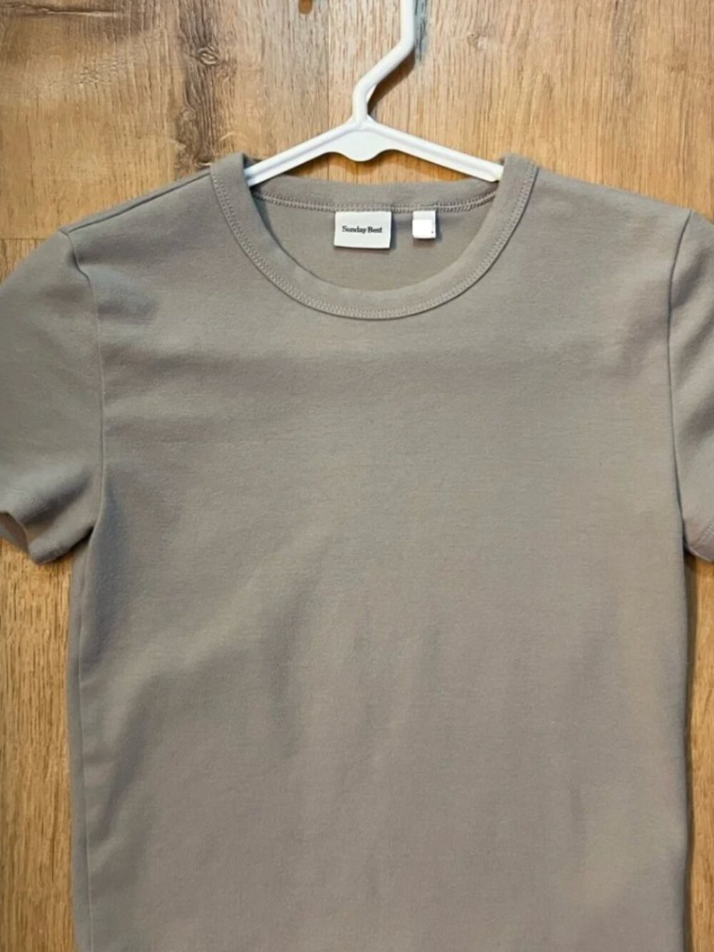 Aritzia | Little Ribbed T-shirt — Turner Taupe